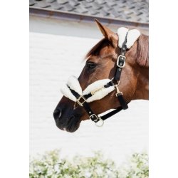 Kentucky kantar podszyty futrem Soft natural czarny
