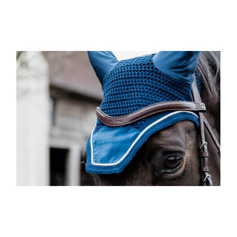 Kentucky nauszniki Velvet Wellington granatowe