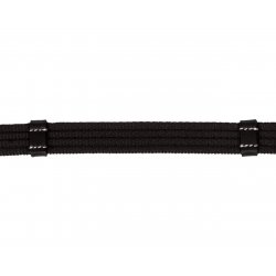 QHP ogłowie bezwędzidłowe Anatomic czarne