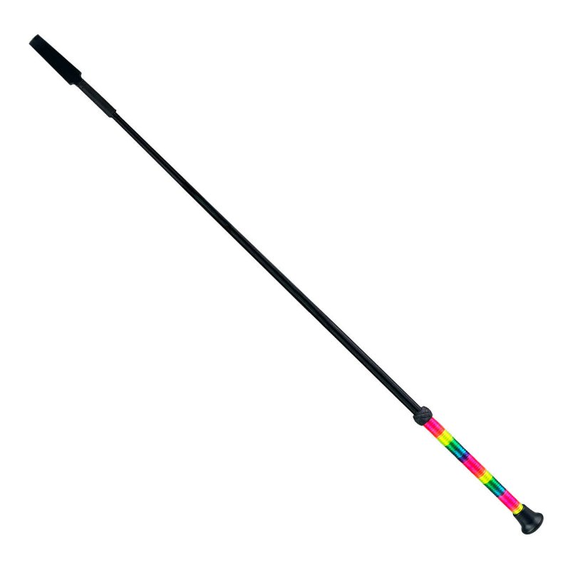 York bat Twist czarny z tęczową rączką