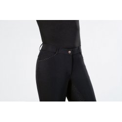 HKM bryczesy Rosegold Glamour granatowe