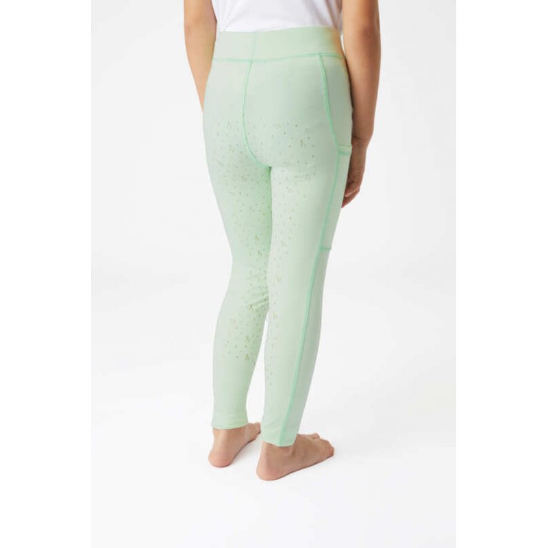 Horze legginsy Valeria dziecięce Dusty Aqua Green