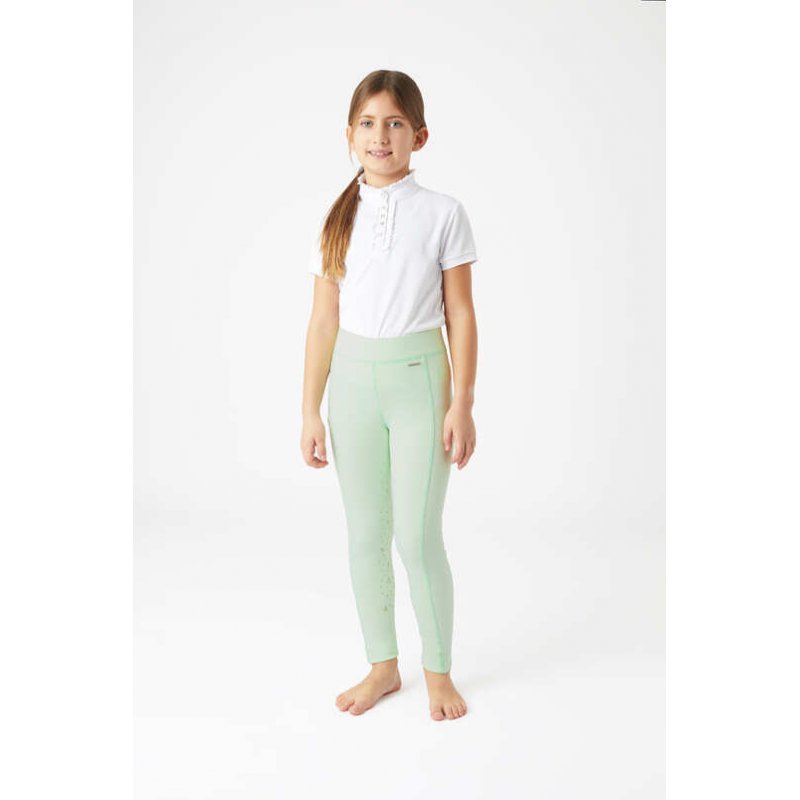 Horze legginsy Valeria dziecięce Dusty Aqua Green