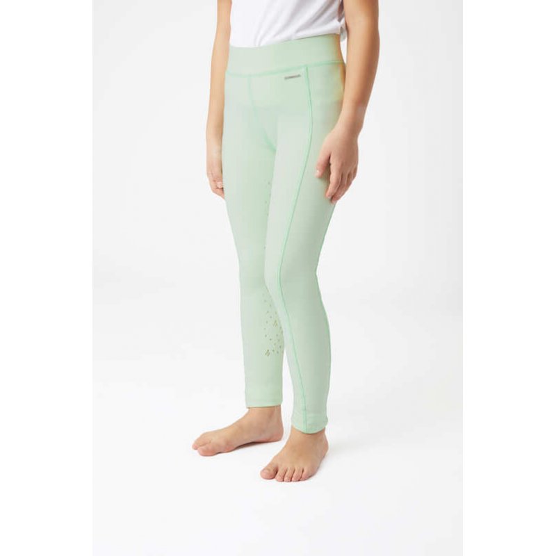 Horze legginsy Valeria dziecięce Dusty Aqua Green