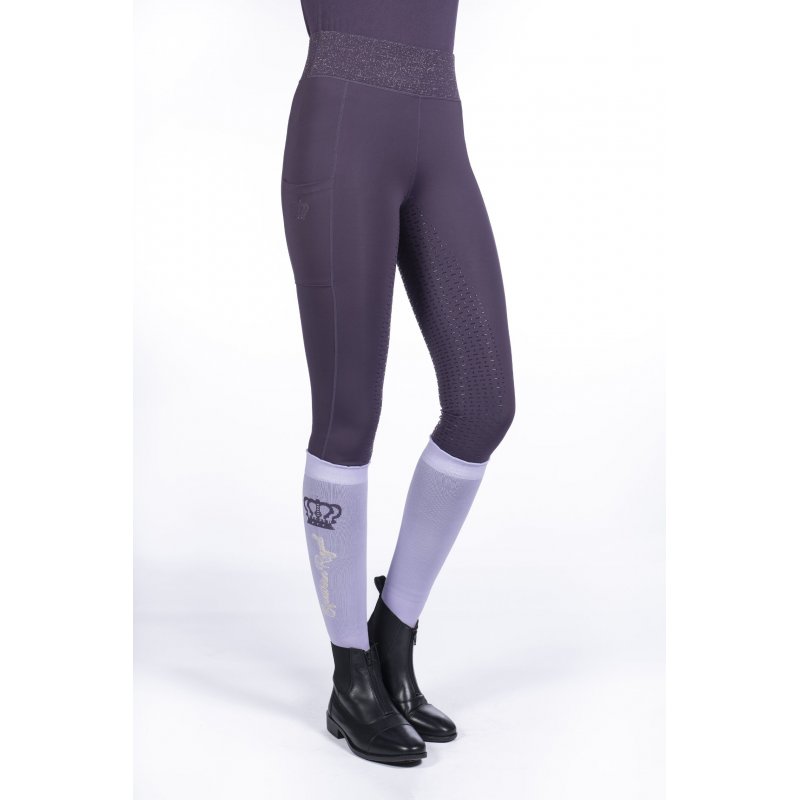 HKM legginsy Lavender Bay ciemna lilia