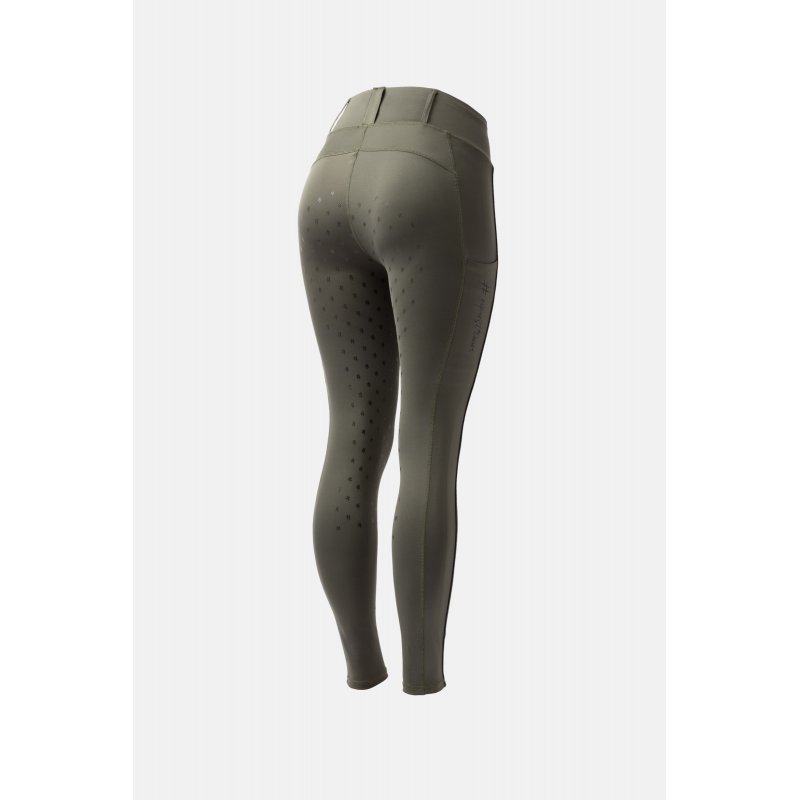 Horze legginsy Aya Dragon Dark Green