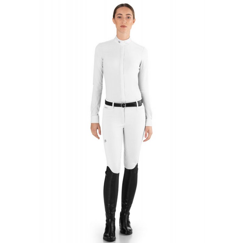 Ego7 koszula konkursowa z długim rękawem Polo ML White