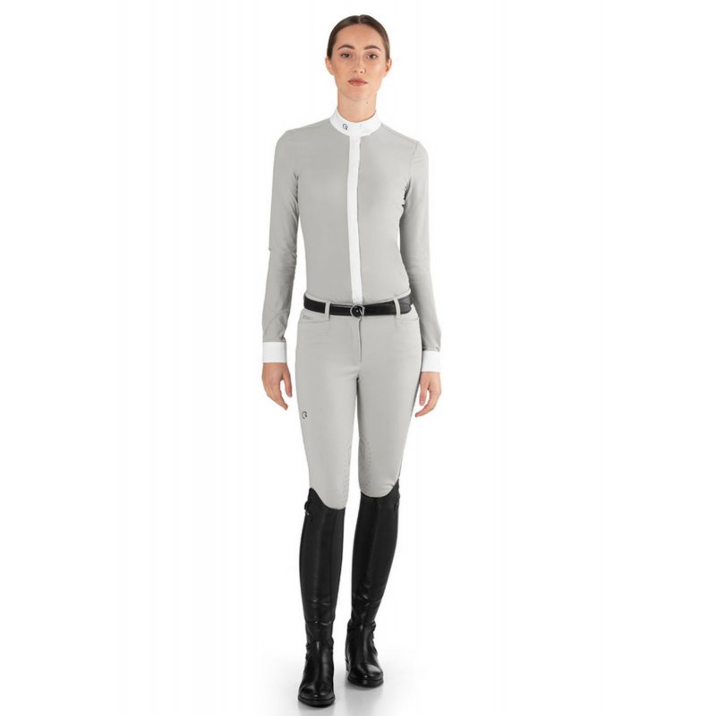 Ego7 koszula konkursowa z długim rękawem Polo ML Ice Gray
