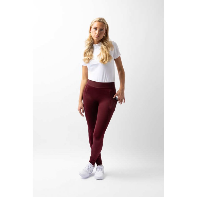 Horze legginsy Maia burgundy brown