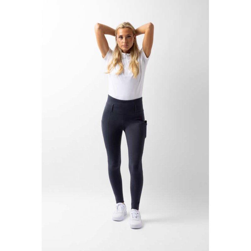 Horze legginsy Serena z pełnym lejem Ink navy