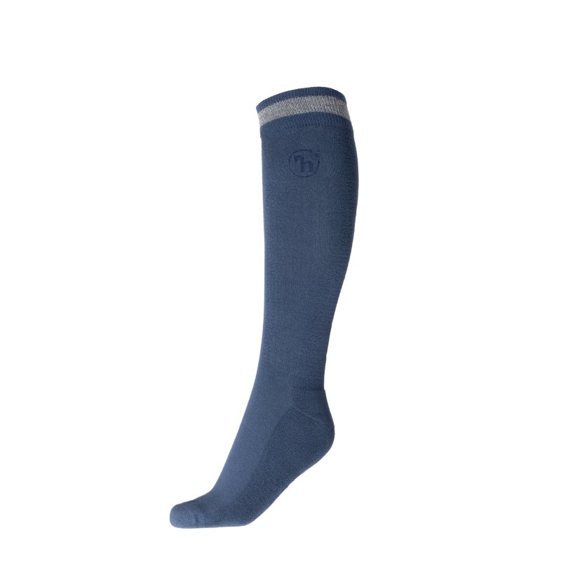 Horze podkolanówki zimowe Senna Bamboo vintage indigo