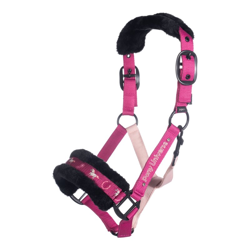 HKM kantar z futerkiem Polly magenta