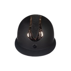 HKM kask Illusion czarny/różowe złoto