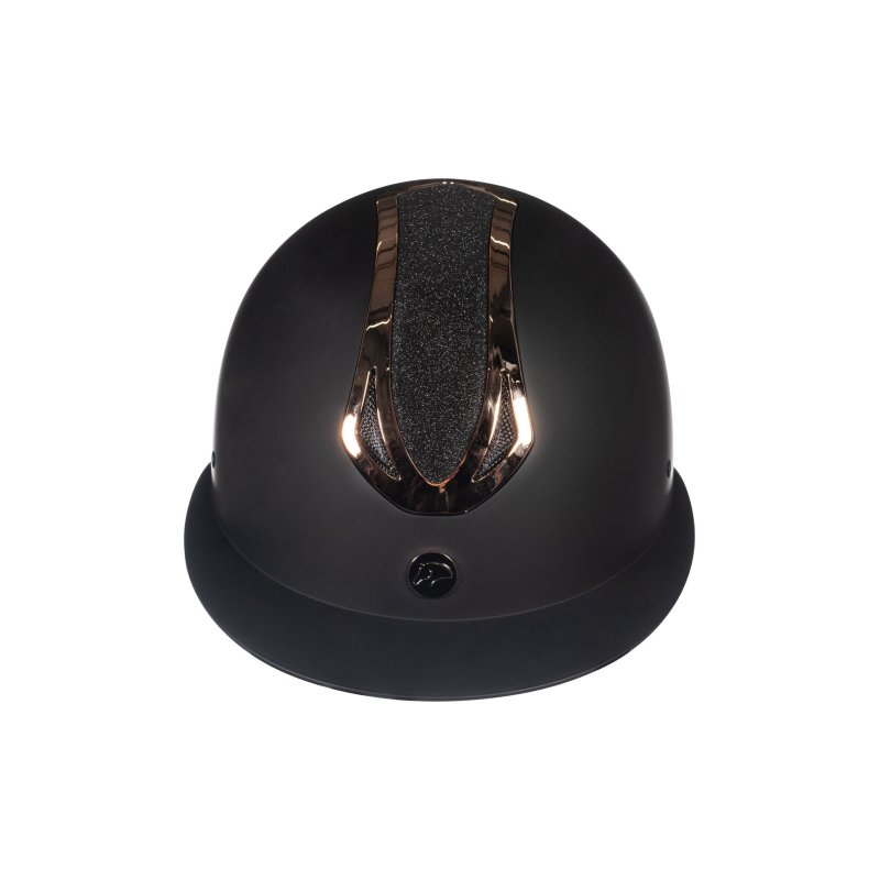 HKM kask Illusion czarny/różowe złoto