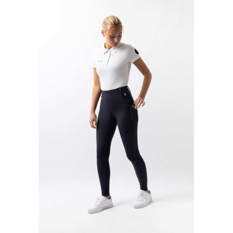 Horze legginsy zimowe Dea polar blue