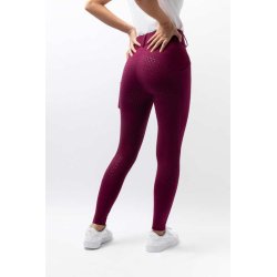 Horze legginsy zimowe Dea purple potion