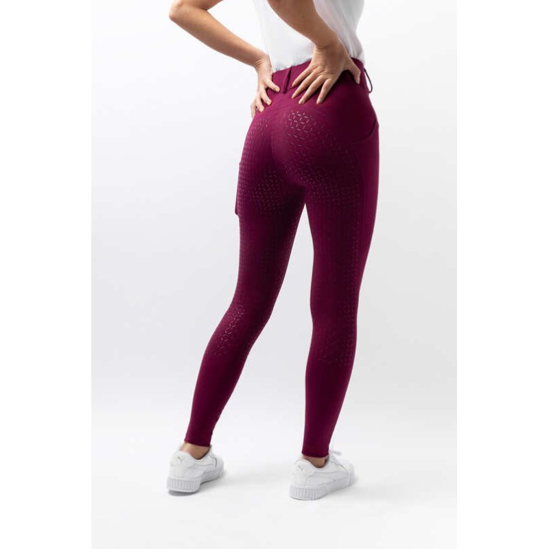 Horze legginsy zimowe Dea purple potion