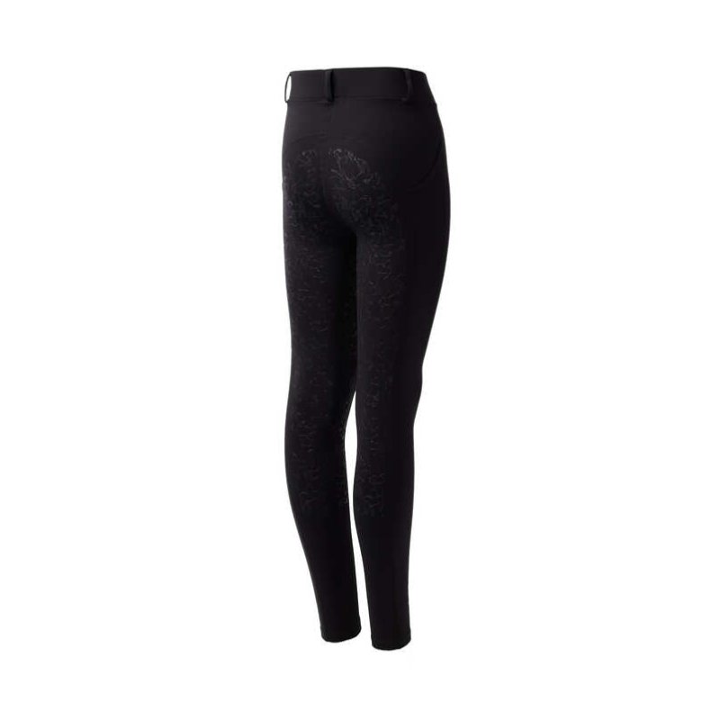 Horze legginsy dziecięce zimowe Dea Kids caviar black
