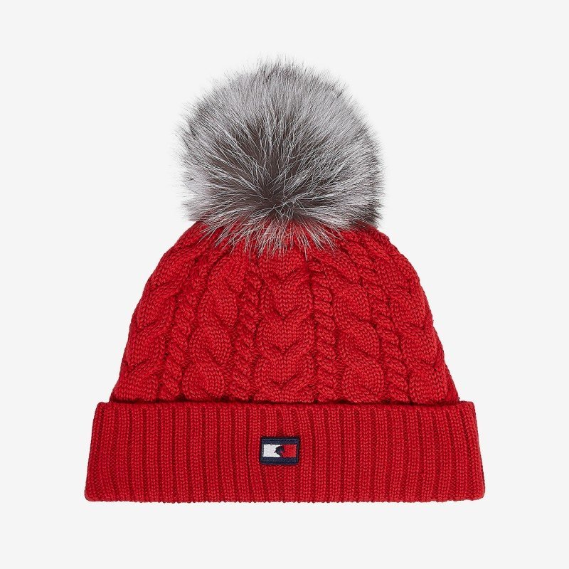 Tommy Hilfiger czapka zimowa Red
