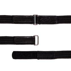 QHP wodze parciane Quick Release czarne