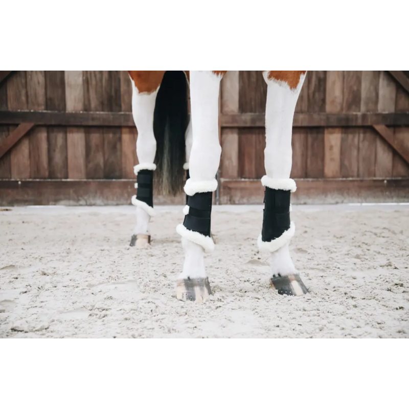 Kentucky ochraniacze Turnout Air z futrem czarne