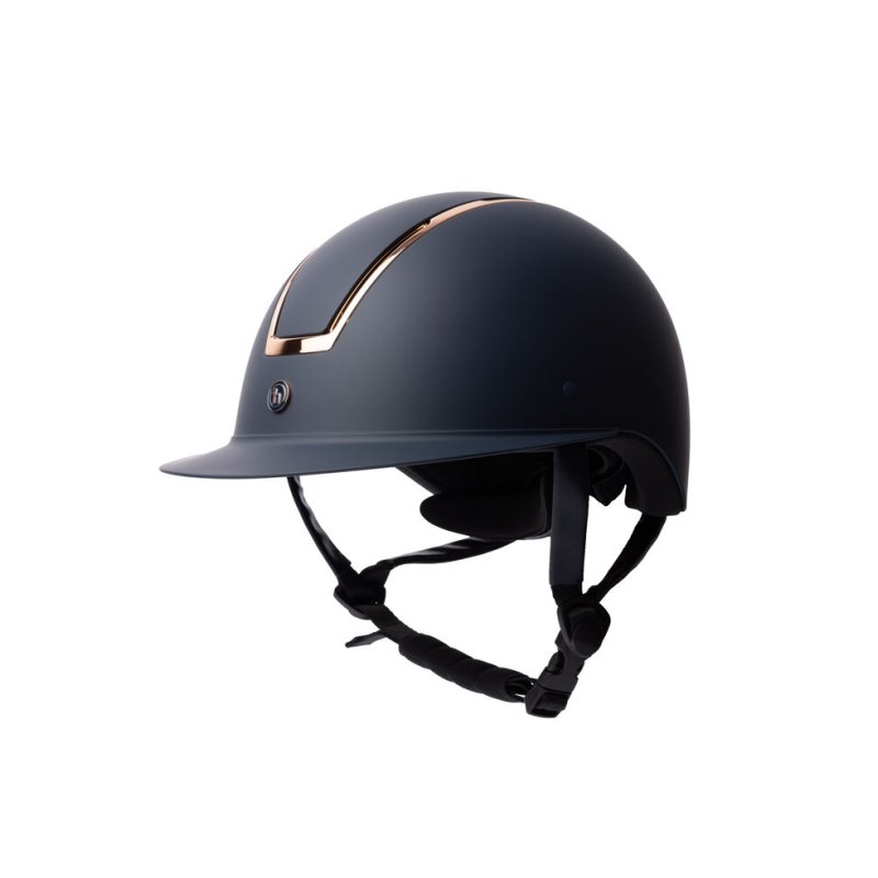 Horze kask Atmos Metallic ll navy/rosegold