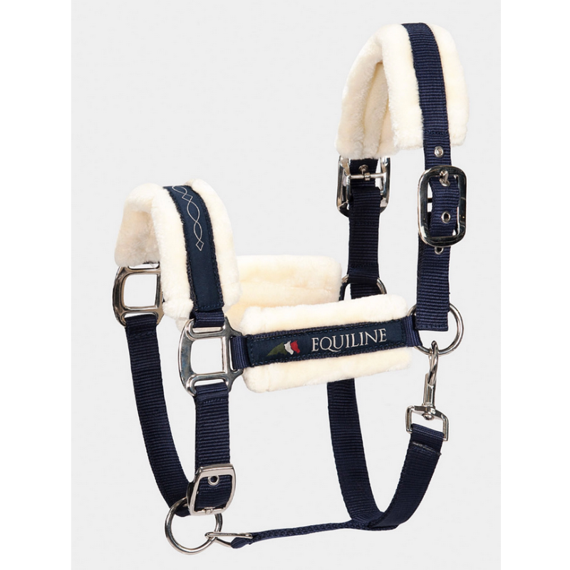 Equiline kantar z futerkiem Tom blue