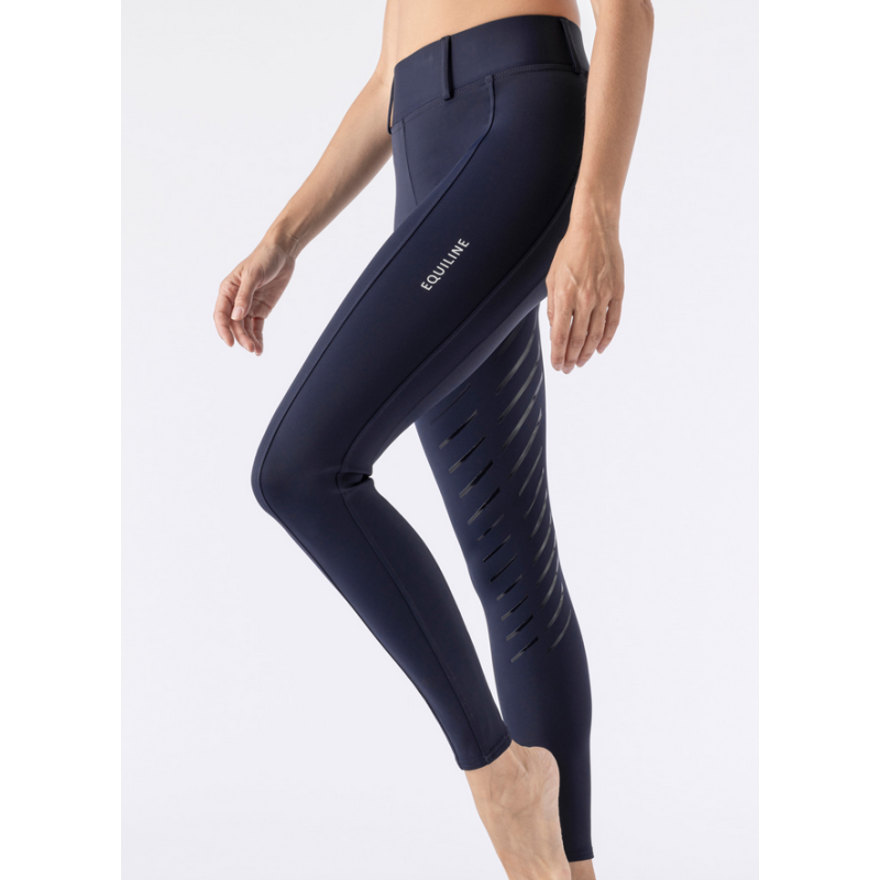 Equiline legginsy z wysokim stanem Carbef Blue