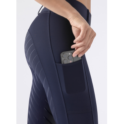Equiline legginsy z wysokim stanem Carbef Blue