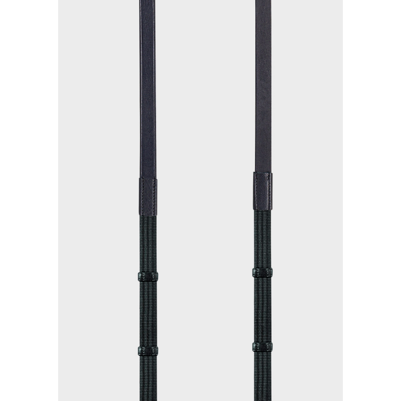 Equiline wodze parciane z stoperami 5/8" RN0005 black