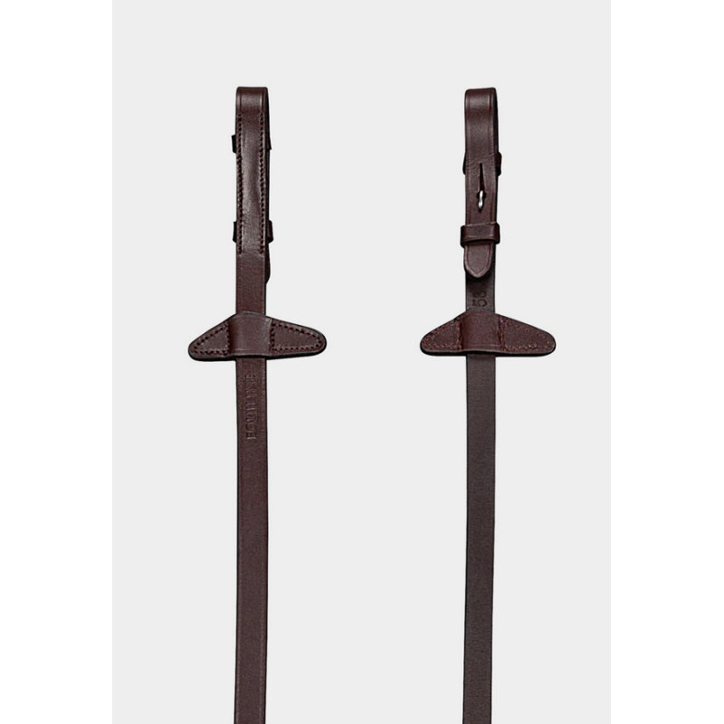 Equiline wodze parciane z stoperami 5/8" RN0005 brown