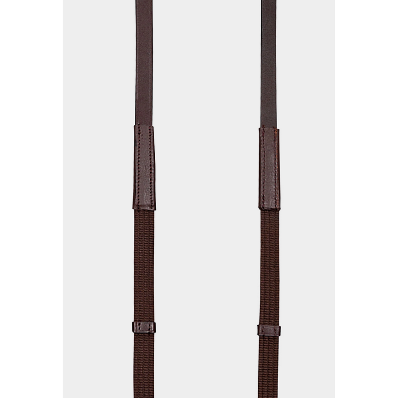 Equiline wodze parciane z stoperami 5/8" RN0005 brown