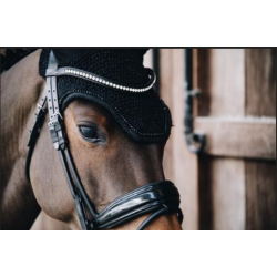 Kentucky nauszniki Wellington Glitter Band czarne