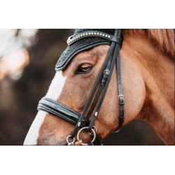 Kentucky nauszniki Wellington Glitter Band czarne