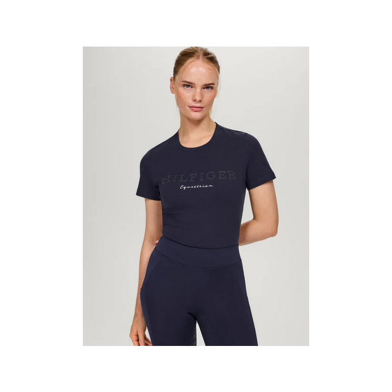 Tommy Hilfiger koszulka Belmont Rhinestone Desert Sky