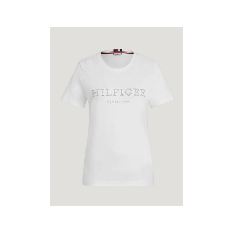 Tommy Hilfiger koszulka Belmont Rhinestone Optic White