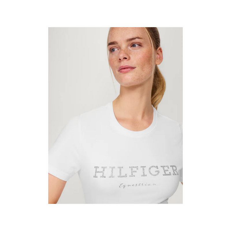 Tommy Hilfiger koszulka Belmont Rhinestone Optic White