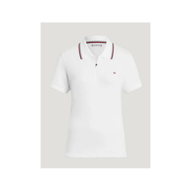 Tommy Hilfiger koszulka Camden Zip Polo Optic White