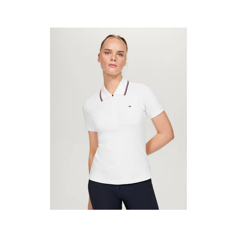Tommy Hilfiger koszulka Camden Zip Polo Optic White