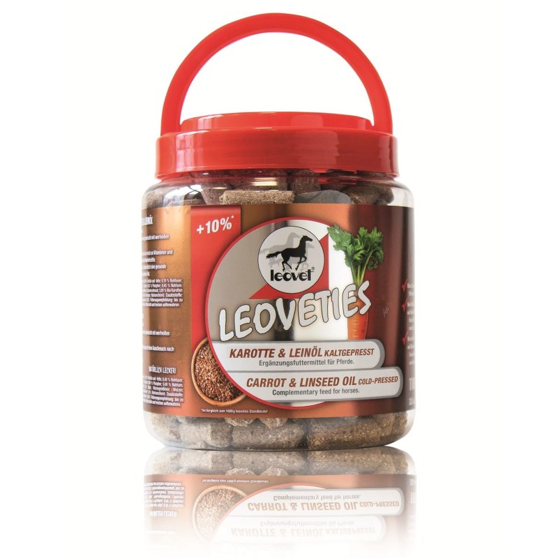 Leovet cukierki Leoveties marchewka/olej lniany 1100g