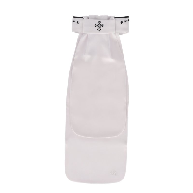 QHP plastron Novah white/black