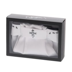 QHP plastron Novah white/black