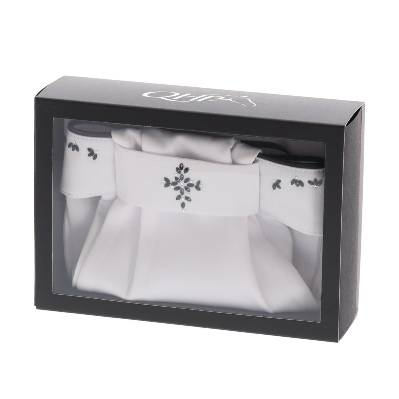QHP plastron Novah white/black