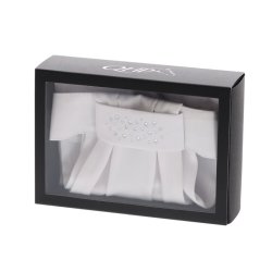 QHP plastron Zizah white/silver