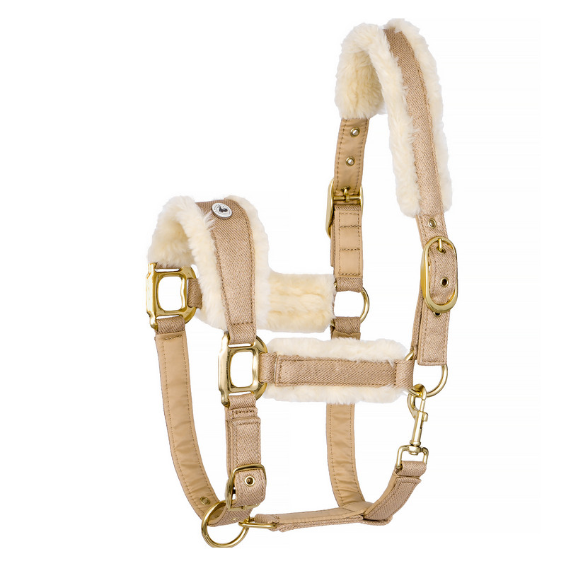 EQ.QUEEN kantar z futerkiem Rotterdam beige