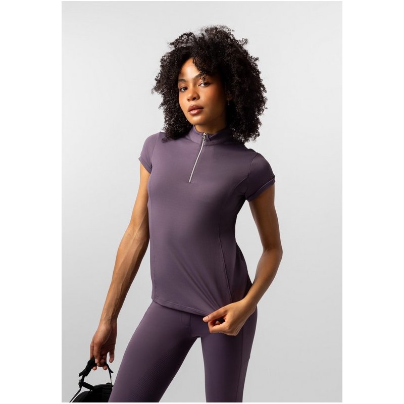 Horze koszulka treningowa Mina black plum