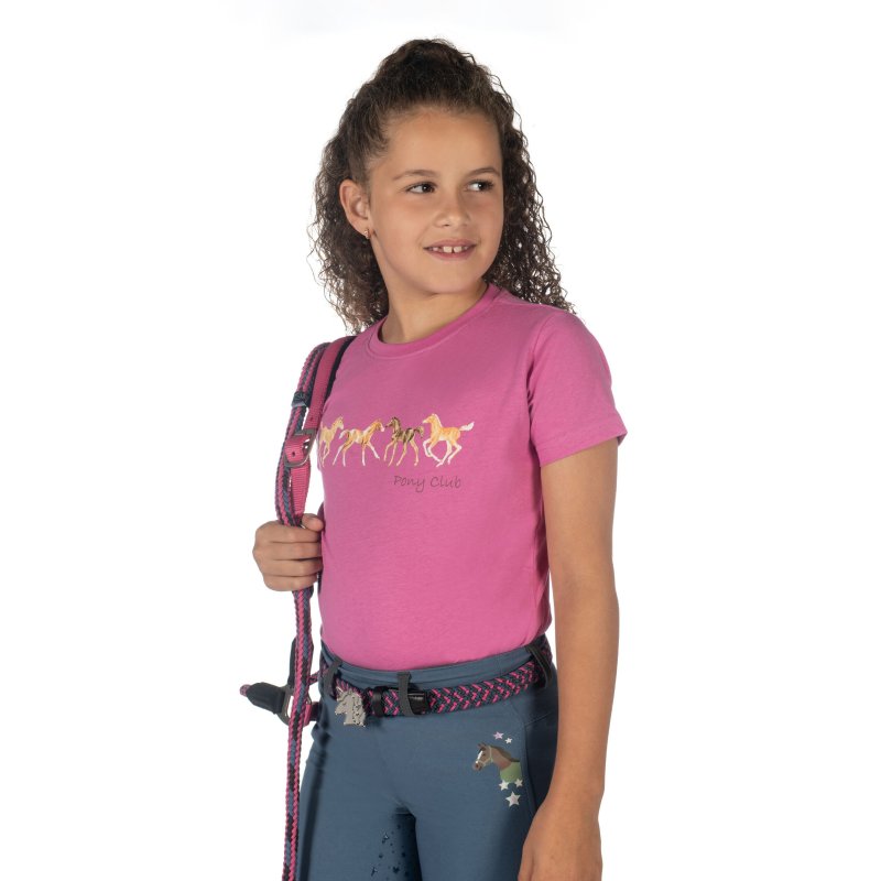 HKM koszulka Pony Club różowa