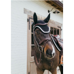 Kentucky nauszniki Wellington Plaited Cord czarne