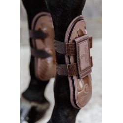 Kentucky ochraniacze Velcro przednie brązowe