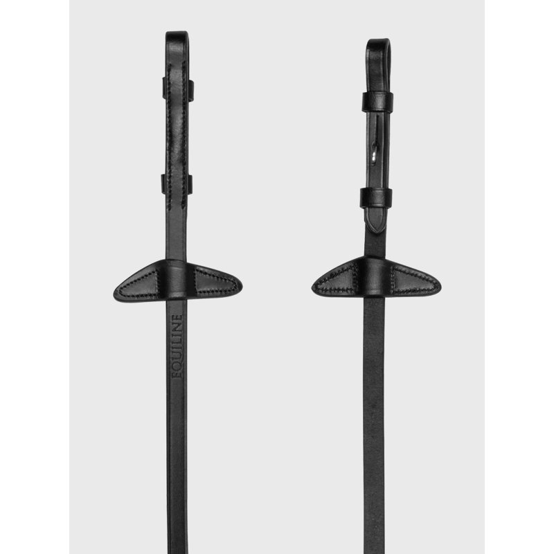 Equiline wodze gumowe z stoperami 4/8" PONY black